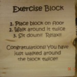 Quite difficult to 'run' around the block